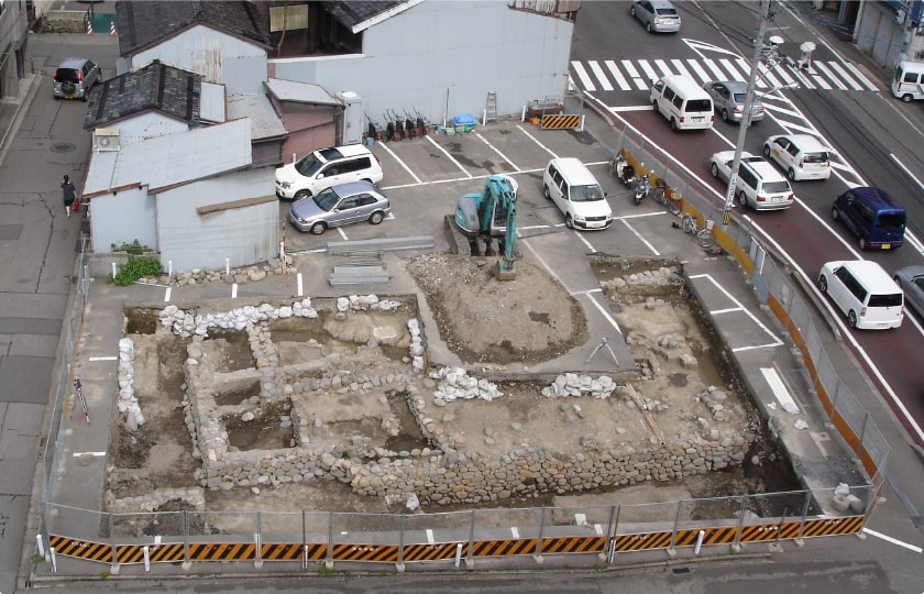 升形遺構 発くつ調査のとき